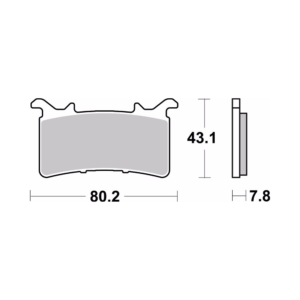 Plaquettes de Frein Avant Brembo 07GR99RC Pour HONDA CBR 1000 RR-R FIREBLADE 2020-2023