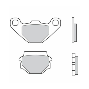Plaquettes de Frein Arrière Brembo 07KS04SD Pour TGB BLADE 550 SE 4X4 2009-2011