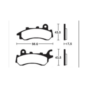 Plaquettes de Frein Avant Tecnium MA458