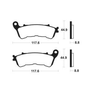 Plaquettes de Frein Tecnium ME328
