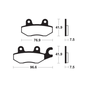 Plaquettes de Frein Avant Tecnium MF455