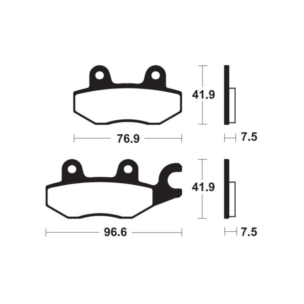 Plaquettes de Frein Avant Tecnium MF455 Pour KAWASAKI NINJA 400 2018-2024 Plaquettes de Frein Avant Tecnium MF455 Pour KAWASAKI NINJA 400 2018-2024