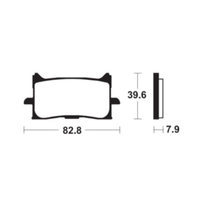Plaquettes de Frein Avant Tecnium MFP440 Pour HONDA CRF 1100 L AFRICA TWIN 2020-2024