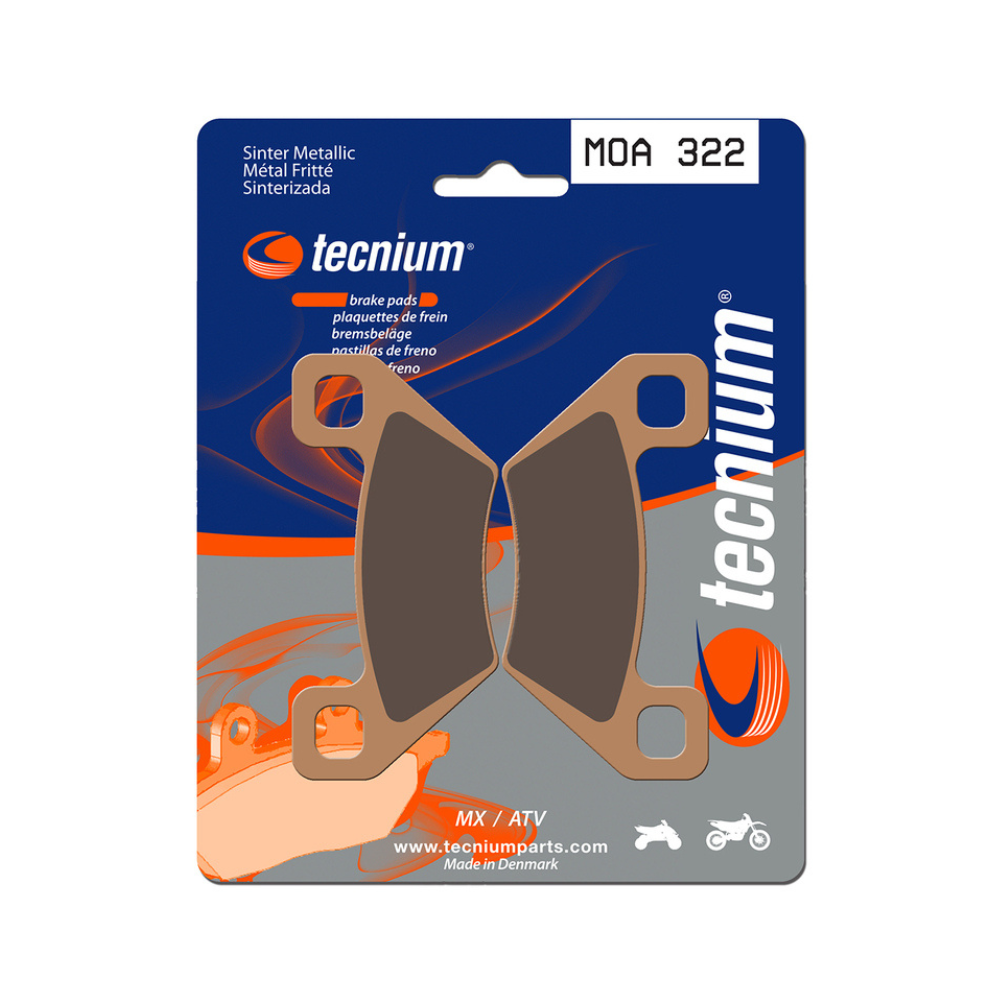 Plaquettes de Frein Avant Tecnium MOA322 Plaquettes de Frein Avant Tecnium MOA322