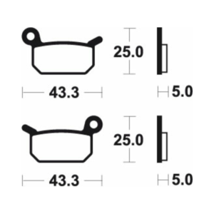 Plaquettes de Frein Avant Tecnium MOR294