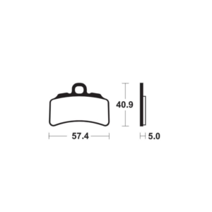 Plaquettes de Frein Avant Tecnium MOR463 Pour GAS GAS TXT 300 RACING 2019-2021