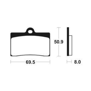 Plaquettes de Frein Avant Tecnium MOR66