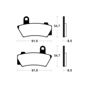 Plaquettes de Frein Arrière Tecnium MR495