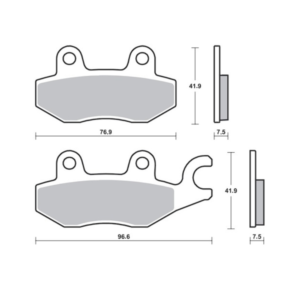 Plaquettes de Frein Avant Tecnium MSR455