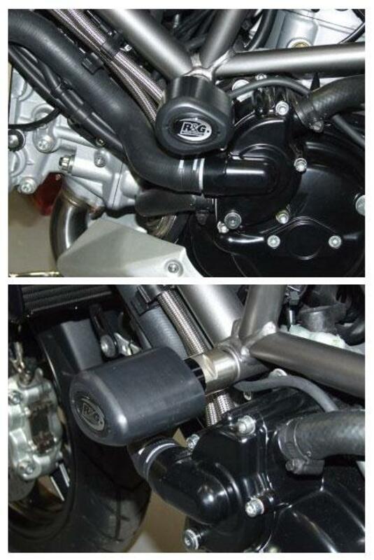 Tampons de protection R&G RACING Aero noir Ducati Multistrada 1200