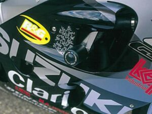 Tampon de protection R&G RACING Classic blanc Suzuki GSX-R 600