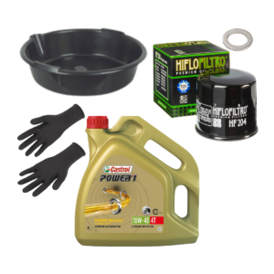 Accueil Pack vidange moto Castrol power 1 10w40 + hf204