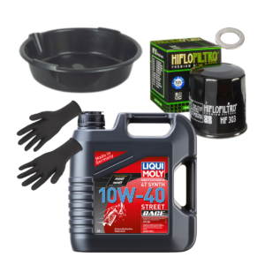 Pack vidange moto LiquiMoly street race 10w40 HF303