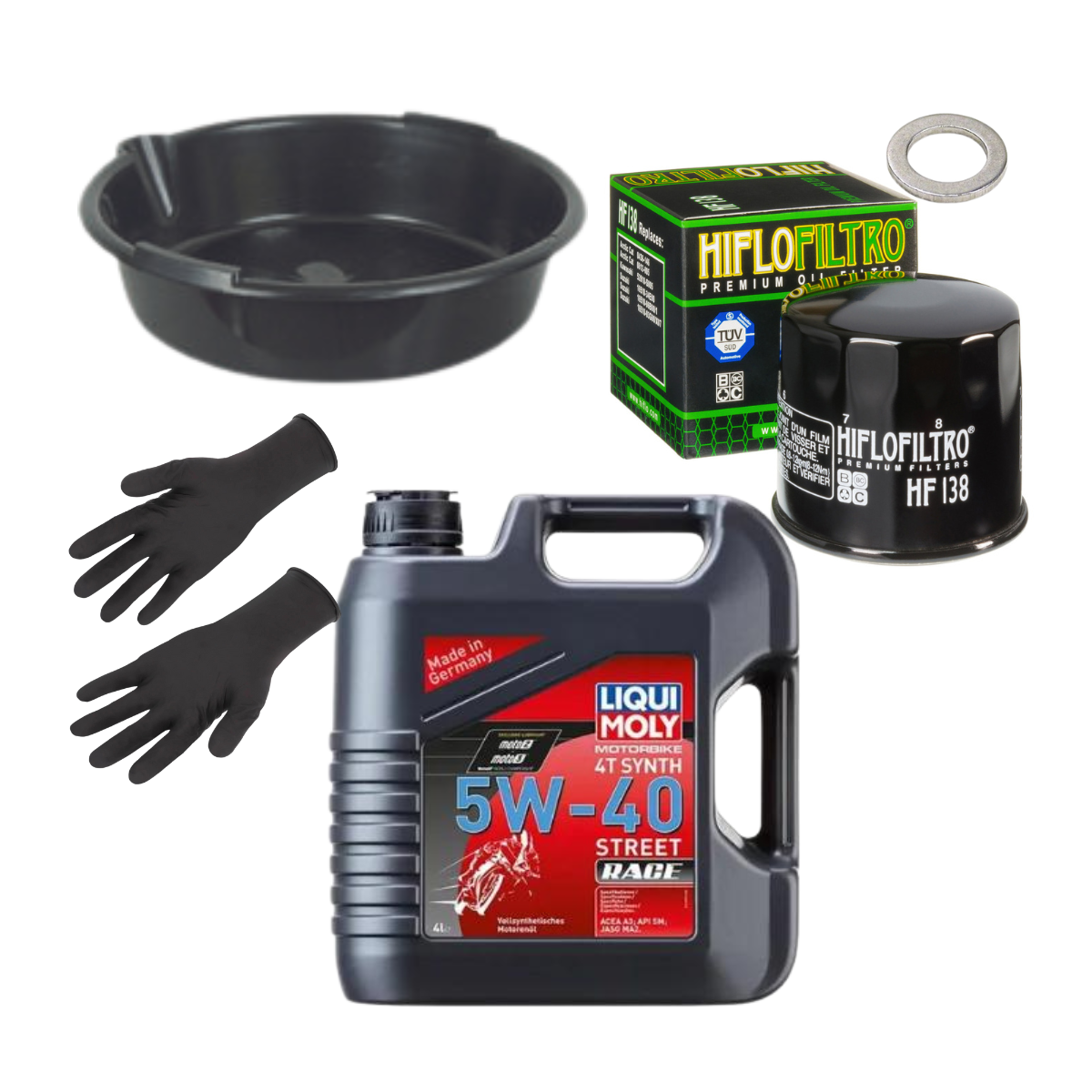 Pack Vidange LiquiMoly 5w40 Street Race SUZUKI GSX-S 1000 GT 2022-2024 Pack vidange moto LiquiMoly street race 5w40 HF138