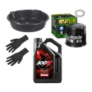 Pack vidange moto Motul 300V 10w40 HF138