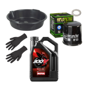 Pack vidange moto Motul 300V 10w40 HF303