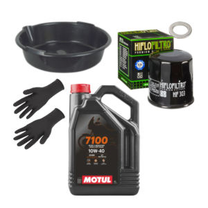 Pack vidange moto Motul 7100 10w40 HF303