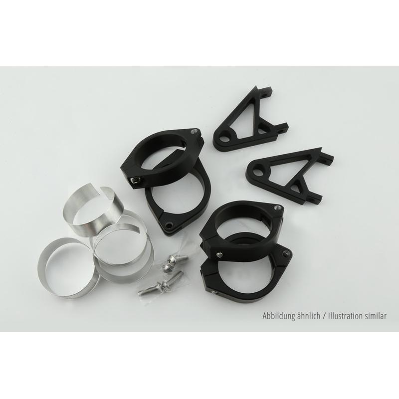Jeu de support de phare HIGHSIDER XS - Ø 47-54 mm, noir Jeu de support de phare HIGHSIDER XS - Ø 47-54 mm, noir