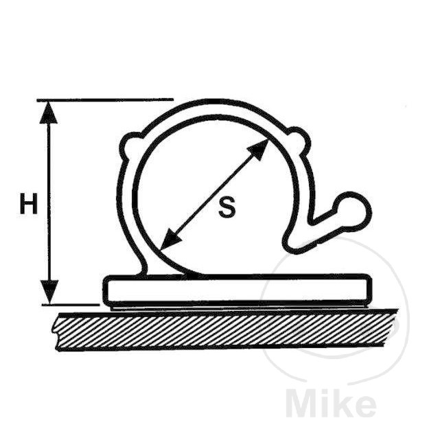 Collier de fixation 19MM blanc Collier de fixation 19MM blanc – Image 2