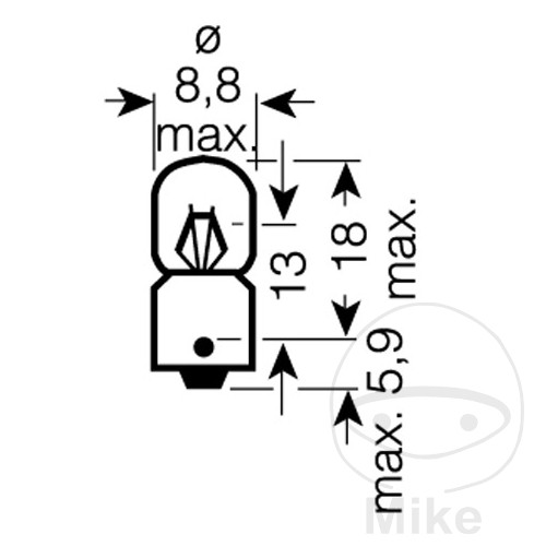 Ampoule 24V2W BA9S Osram Ampoule 24V2W BA9S Osram – Image 2