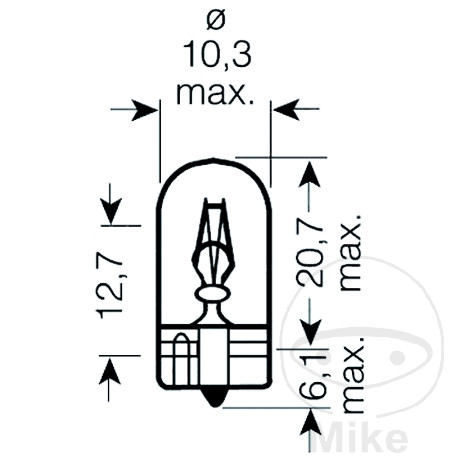 Ampoule 12V5W W2.1X9.5D Osram Ampoule 12V5W W2.1X9.5D Osram – Image 2