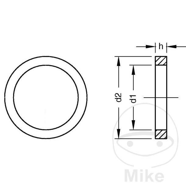 Joint Bague d'étanchéité Aluminium 26x32x1.5mm Dresselhaus Pack 100 Joint Bague d'étanchéité Aluminium 26x32x1.5mm Dresselhaus Pack 100 – Image 2