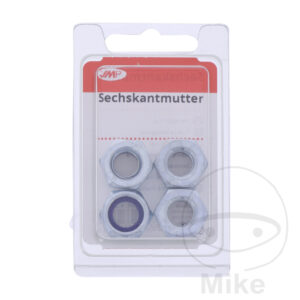 Ecrous hexagonaux Nylstop Zingué M10 DIN