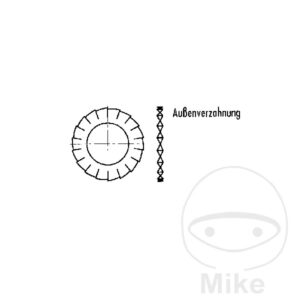 Disque de ventilateur galvanisé M6 6798A