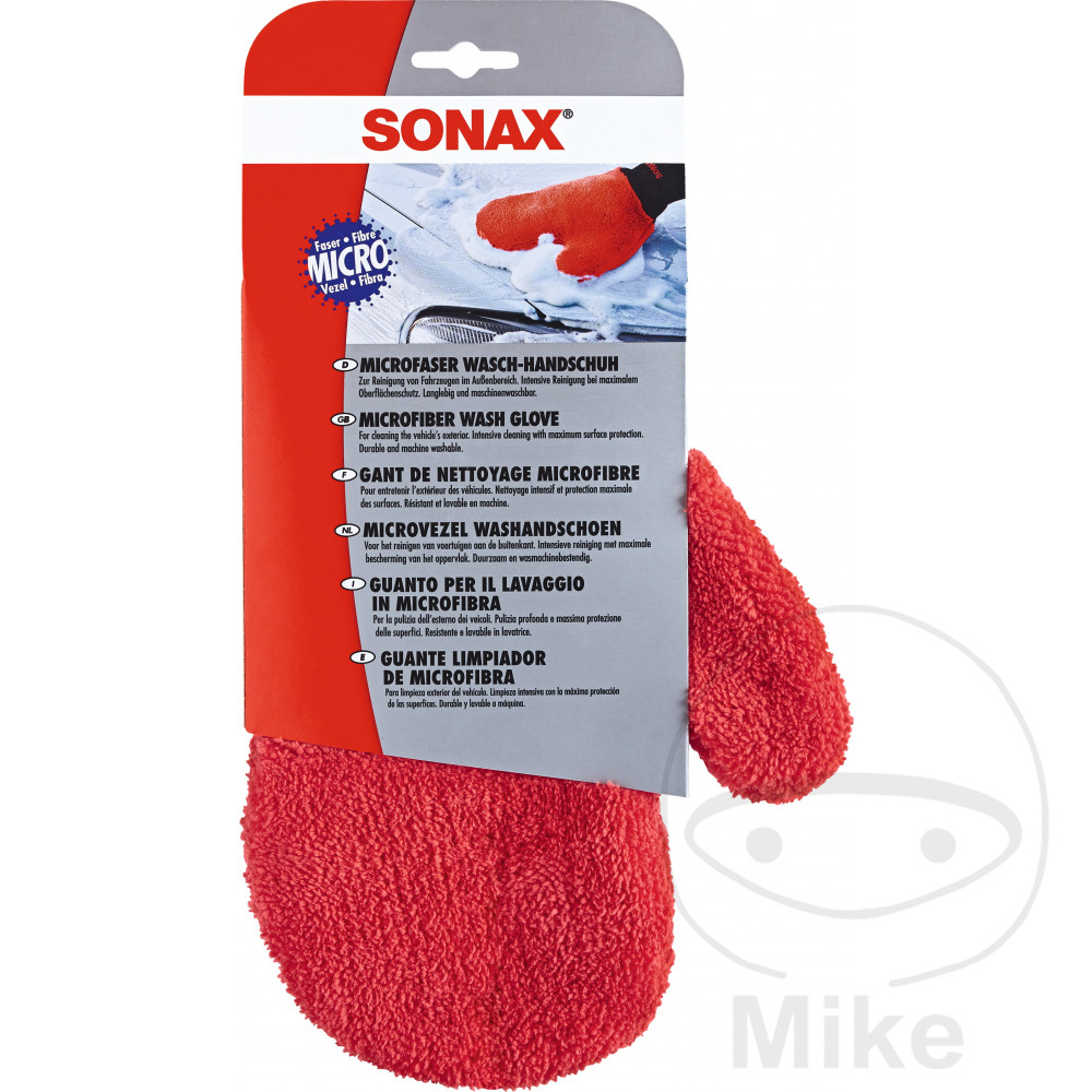Gant Microfibres de Lavage Auto SONAX - Nettoyage Doux Professionnel GANT DE LAVAGE Sonax