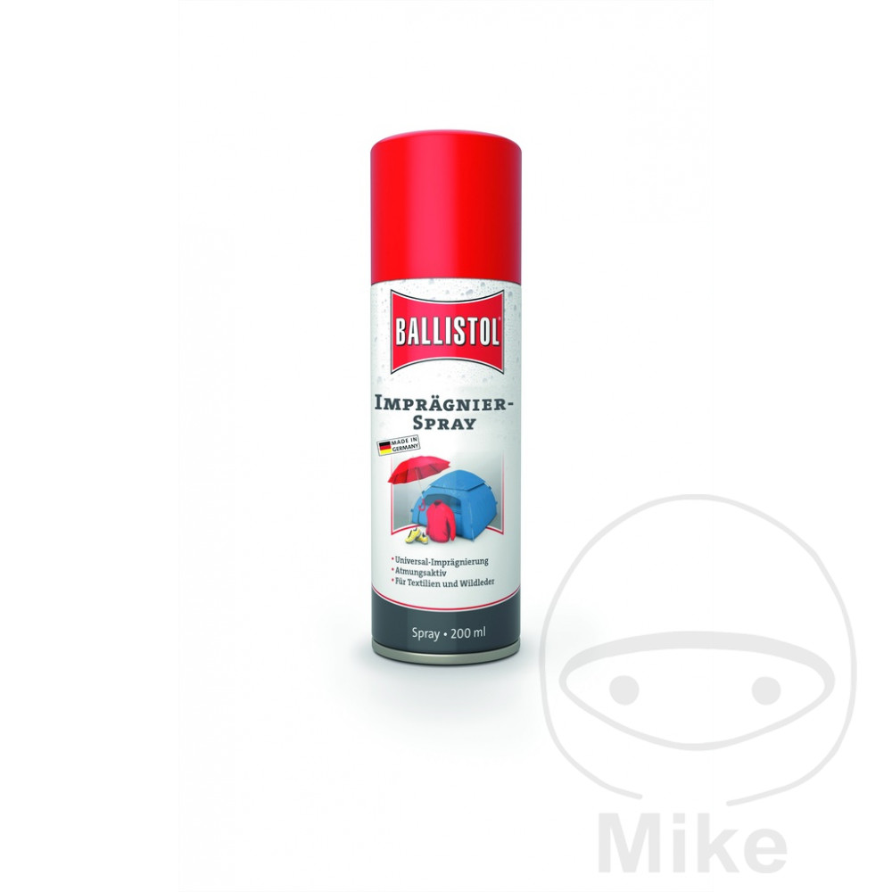 Spray imperméabilisant hydrofuge 200ml Ballistol Pluvonin pour Tissus spray imperméabilisant 200ml