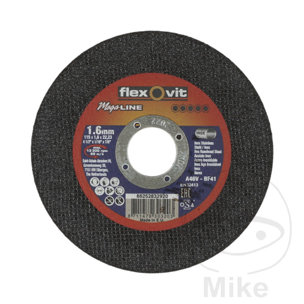 Disque à tronçonner 115X1.6 métal droit Disque à tronçonner 115X1.6 métal droit