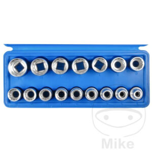 Jeu de douilles 12 bord 1/2 pouce 16