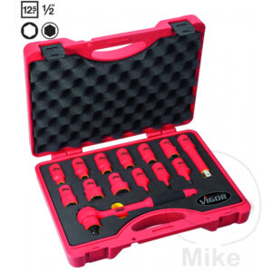 Jeu de clés à douilles VDE 14 pièces