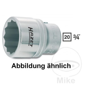 Douille 12 bord 3/4 22 mm