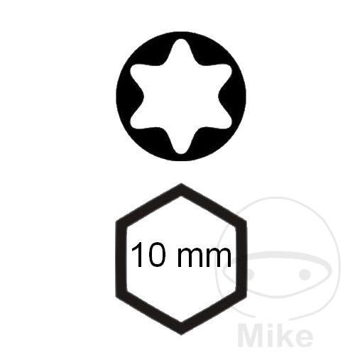 Bit Torx T55 10 mm 6 Kant Bit Torx T55 10 mm 6 Kant – Image 2