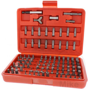 Jeu d'embouts 100 Pièces 1/4 6 Pans