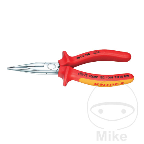 Pince à bec rond droit 160VDE Pince à bec rond droit 160VDE