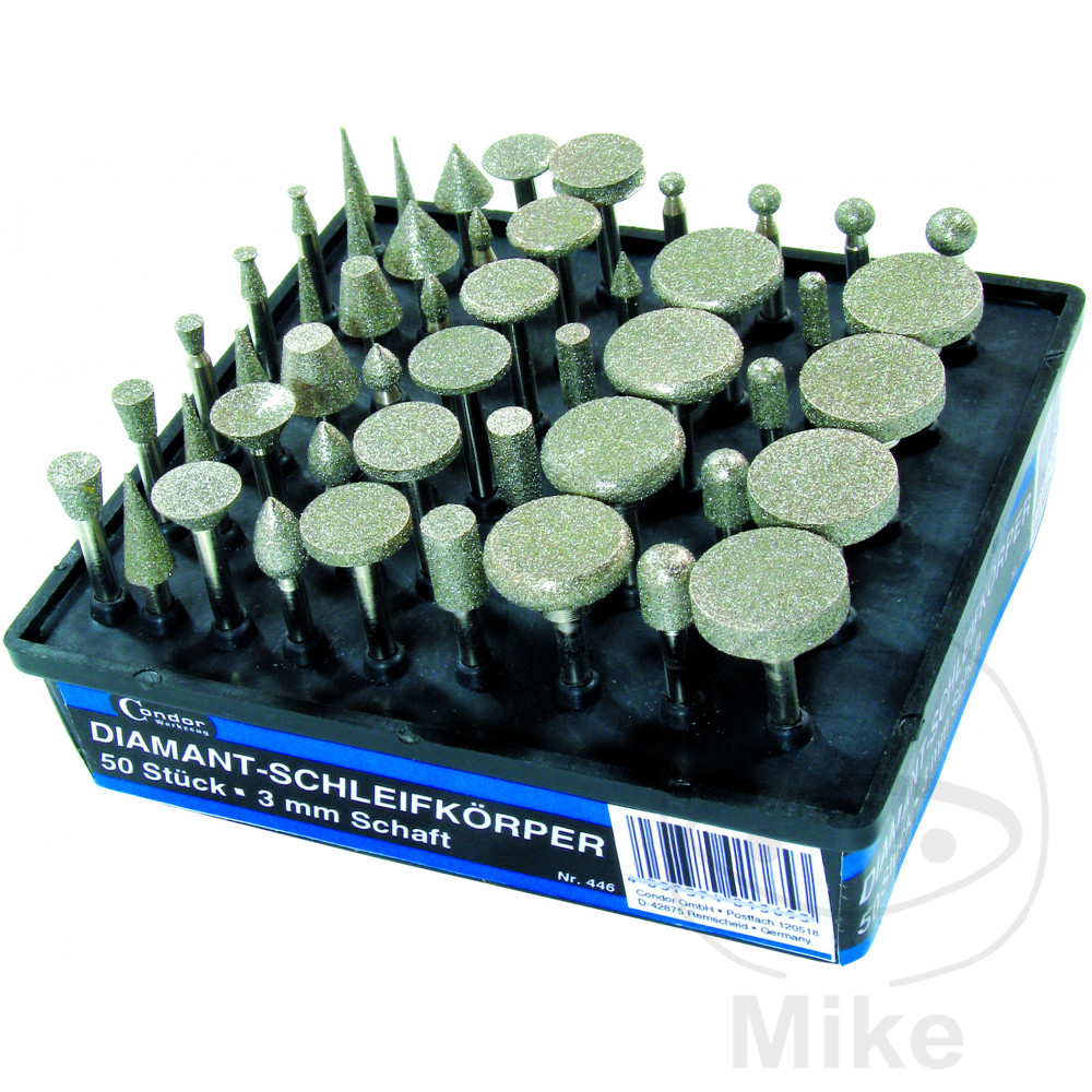 Jeu de meules sur tige 50 pièces Jeu de meules sur tige 50 pièces