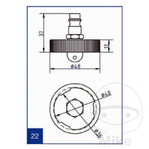 Couvercle de connexion NR.22