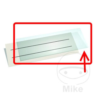 Étiquette adhésive transparente