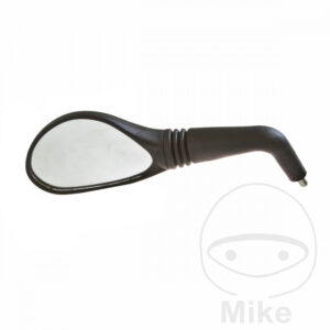 Rétroviseur ovale noir/argenté gauche