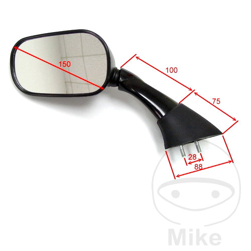 Rétroviseur noir Gauche JMP Rétroviseur noir Gauche JMP – Image 2