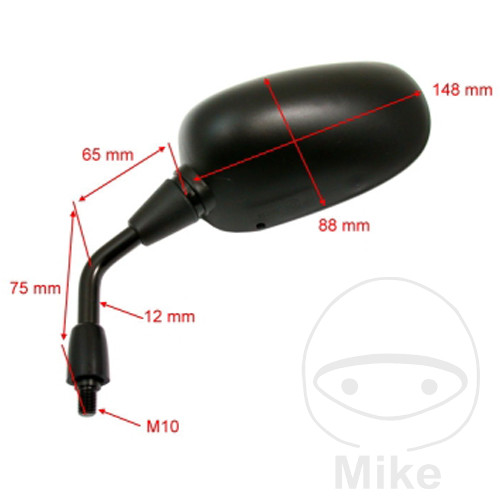 Rétroviseur noir Gauche JMP Rétroviseur noir Gauche JMP – Image 2