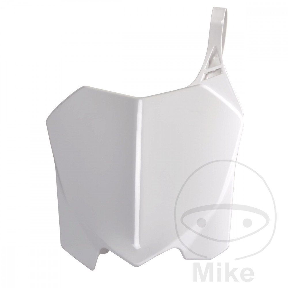 Plaque avant cross Polisport Blanc Plaque Numéro Blanc