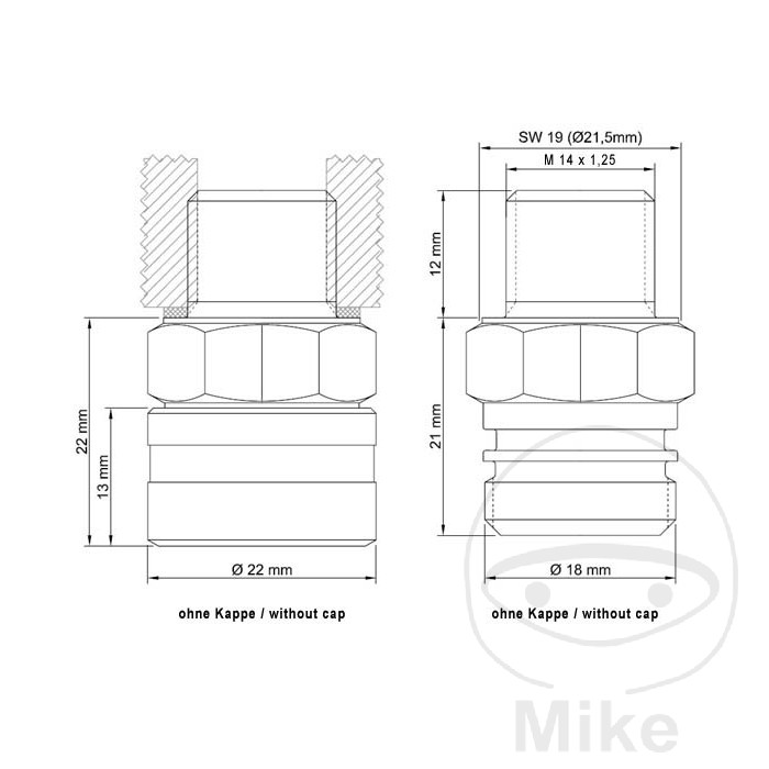 Bouchon de vidange d'huile avec vanne Bouchon de vidange d'huile avec vanne – Image 3