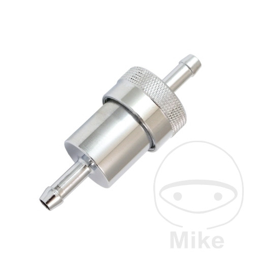 Filtre à Carburant 6 mm alu chrom JMP Filtre à Carburant 6 mm alu chrom JMP