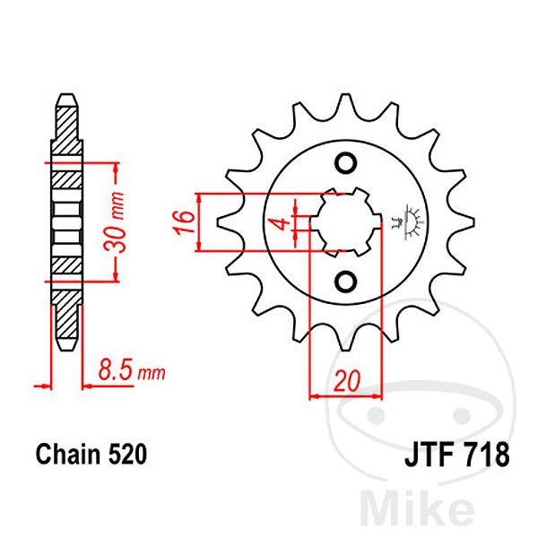 Pignon 12Z PAS 520 Pignon 12Z PAS 520