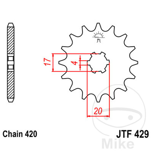 Pignon 12Z PAS 420 Pignon 12Z PAS 420
