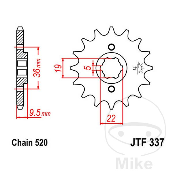 Pignon 13Z PAS 520 Pignon 13Z PAS 520