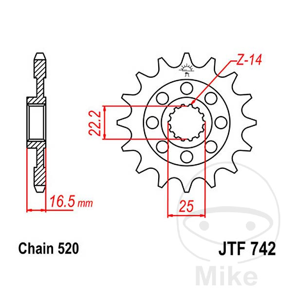 Pignon Racing 15Z PAS 520 Pignon Racing 14Z PAS 520